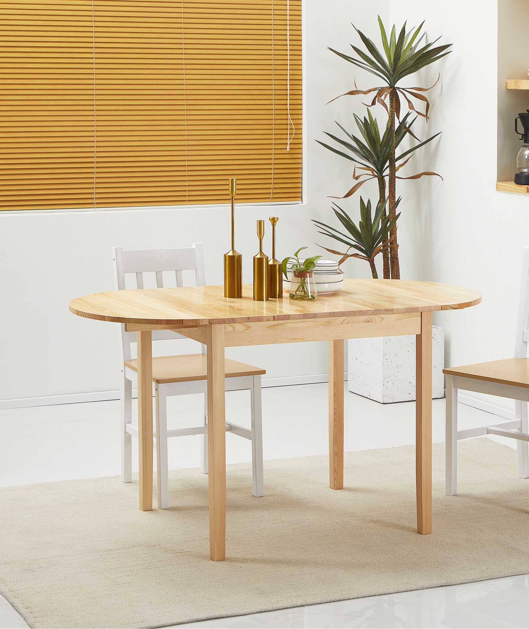 Latitude Run® 55" Solid Wood Kitchen Table | Wayfair